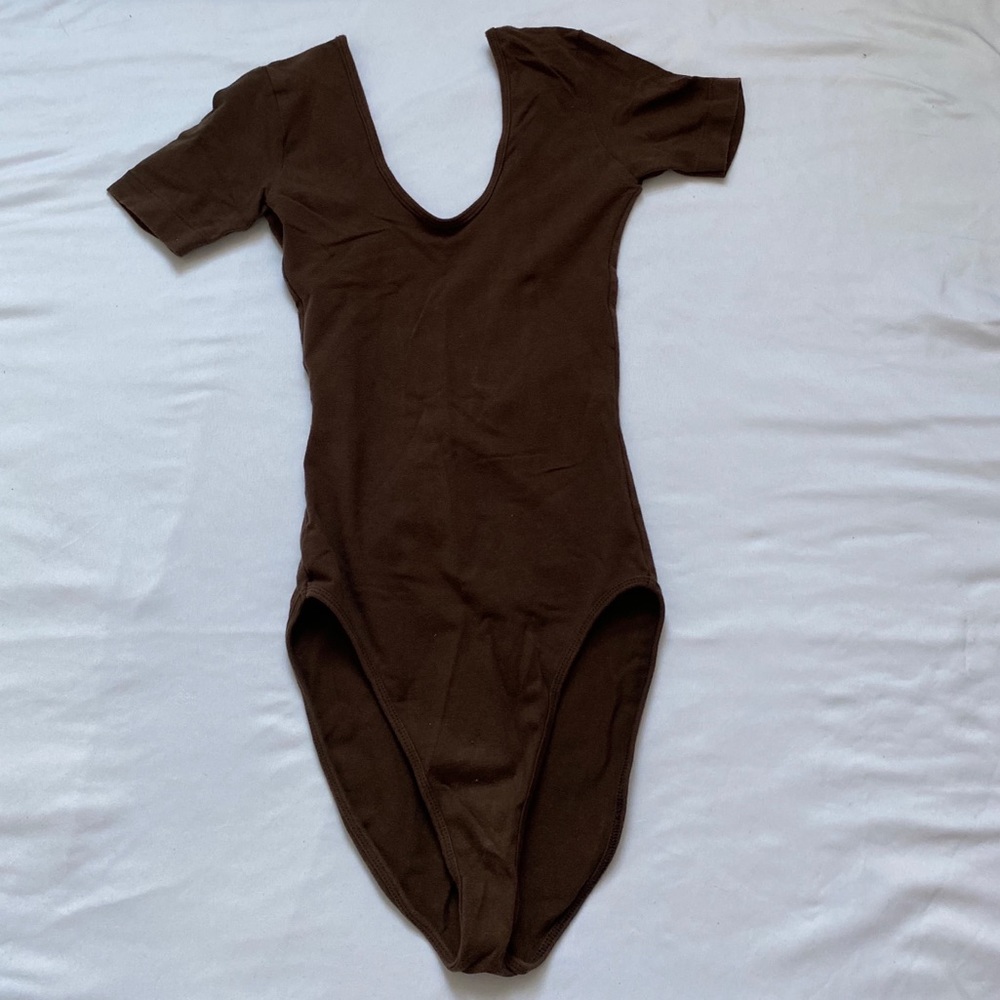 🛍 BROWN BODYSUIT by American Apparel